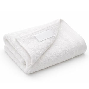 Serviette de bain en coton blanchi, écologique, douce pour la peau, qualité hôtelière, couleur unie, 600 GSM, fabrication coréenne, étiquette privée OEM - Product Image 3