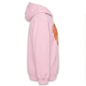 Nueva Sudadera con Capucha Rosa para Mujer con Logotipo Personalizado, Estampado de Corazón de Béisbol, Tejido de Algodón, Transpirable, para Otoño - Product Image 3