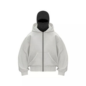 Fabricante de sudaderas con capucha tipo balaclava personalizadas para hombre, con impresión de logotipo, ropa urbana, para marcas de ropa, venta al por mayor, etiqueta privada, suministro a granel. - Product Image 5