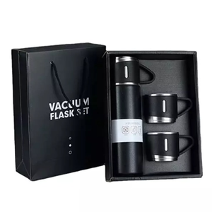 Ensemble cadeau de tasses isothermes en acier inoxydable à 3 couvercles, personnalisable, moderne, impression UV, cadeaux promotionnels pour le bureau, les entreprises, les cadeaux d'entreprise, Nouvel An - Product Image 3