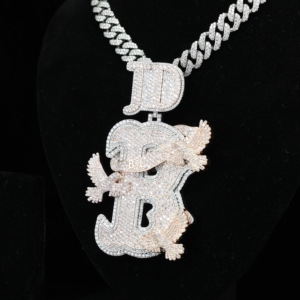 Luxury 925 Sterling Silver Moissanite Diamond Pendant <b>Iced</b> <b>Out</b> Letter Angel Wing Charm Hip Hop <b>Chain</b> Jewelry Unisex Gift Shine - Product Image 3