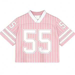 Maillot de football personnalisé en mesh léger, coupe ample, vêtements de sport surdimensionnés pour l'été, pour hommes et femmes - Product Image 1