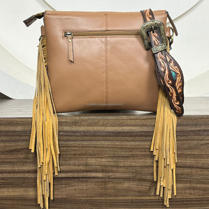 Fournisseur personnalisé usiné à la main en cuir véritable à franges sacs à main à bandoulière pour femmes sac de messager de créateur de haute qualité - Product Image 5