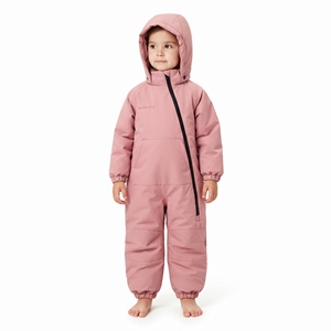 Traje de Nieve Impermeable Rosa para Bebés Niñas, Modelo Ojo de Halcón, Mono de Invierno con Capucha, Aislado para Bebés y Niños Pequeños - Product Image 5