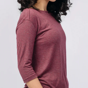 Women Long Sleeve T Shirt V Neck Casual Slim Fit Soft Cotton Tee Top Daily Wear Fashion Custom Apparel - Product Image 6