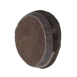 Perruque pour homme de qualité supérieure, cheveux raides crépus Remy, toupet 100 % densité, les meilleurs cheveux pour hommes - Product Image 3