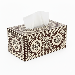AZ ENTERPRISES - Cubierta Clásica para Caja de Pañuelos Meena de MDF, Portapañuelos Decorativo Hecho a Mano, Ecológico y Duradero para Sala de Estar y Comedor - Product Image 2