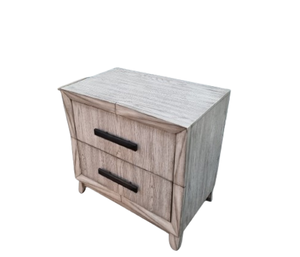 Table de chevet de luxe moderne du milieu du siècle Table de chevet en bois massif en chêne avec 2 tiroirs fabriquée au Vietnam pour une application dans la chambre à coucher - Product Image 6