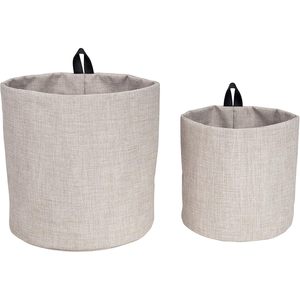 MA61LBEI Soft Hanging Wall <b>Storage</b> Basket <b>Collapsible</b> Design for Organizing Everyday Necessities - Product Image 1