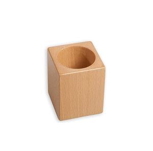 Porte-stylos en bois naturel le plus vendu, organisateur de bureau, support carré pour crayons, en vente, support de rangement pour stylos de table de bureau - Product Image 3