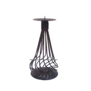 Bougeoir décoratif en métal pour la fête de mariage Diwali et les centres de table à manger - Product Image 1