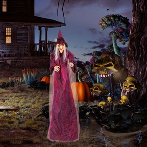 Decorazione di Halloween da 71 Pollici a Grandezza Naturale: Strega Parlante per un'Atmosfera Festiva Quotidiana - Product Image 2