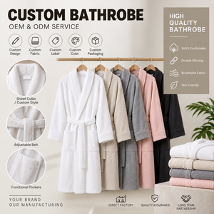 Albornoz de mujer personalizado de felpa polar, suave y cálido, para spa, fabricante mayorista - Product Image 3