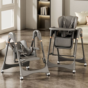 Chaise haute électrique pour bébé 3 en 1, chaise haute pour repas, chaise haute portable, chaise haute pliable, design élégant - Product Image 1