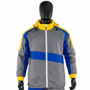 2026 Custom Vintage Printed <b>Mens</b> Hooded Windbreaker <b>Shorts</b> Set Lightweight Waterproof Nylon Track Suit <b>Zip</b> Front Athletic - Product Image 2
