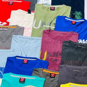 Bangladesh Readymade Garments <b>Apparel</b> <b>Stock</b> Lot Seller Men's Cotton t-shirt Surplus Branded Overrun Embroidery Printed Designs - Product Image 4