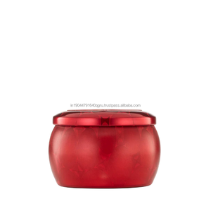 Wholesale Cheap Price Glossy Red Mini <b>Jar</b> Candle For Home <b>Decoration</b> & Gift Purpose - Product Image 2
