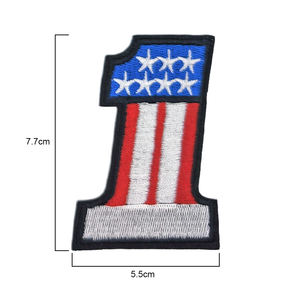 Écusson brodé 3D personnalisable classique Insignia à coudre sur tissu toile pour chapeaux et vêtements - Product Image 4