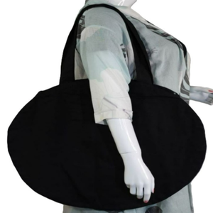 Bolsa de Tela de Lona 100% Algodón Ecológica Personalizada OEM, Estilo Vintage para Mujer, Reutilizable, con Cierre de Cremallera, Logotipo Impreso - Product Image 1