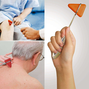 Kit de diagnostic manuel 6 pièces en acier inoxydable pour ORL et soins intensifs : marteau réflexe, diapason, ciseaux à pansements, jauge pupillaire - Product Image 2