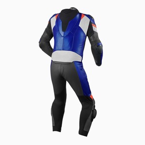 Traje de Motociclismo Unisex de Manga Larga, Diseño Color Block, Cuero Transpirable, Equipo de Protección Invernal, Personalizable para Equipos - Product Image 2