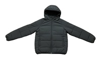 Veste d'hiver pour homme en coton et duvet 65% avec capuche, col montant, décoration en cristal, taille personnalisée, tissée et embossée, tendance