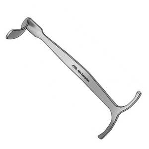 Retractor de rodilla Smillie, instrumento quirúrgico de acero inoxidable con hoja de 13mm de ancho X 55mm de largo para retracción profunda de la rodilla - Product Image 6