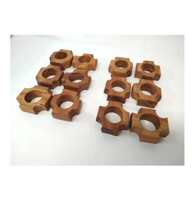 Rustic Wooden Round Shape napkin <b>Ring</b> holder Eco-Friendly Dining table Decor napkin <b>Rings</b> holder in <b>Cheap</b> Price - Product Image 2