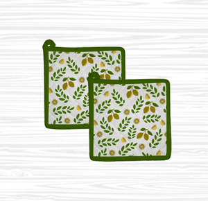 Ensemble de protège-plats en coton imprimé de fleurs rouges pour la cuisine, lavable, textile de maison - Product Image 4