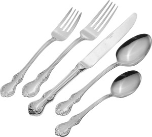 Ensemble de cuillères de service classiques en acier inoxydable, finition miroir, 16 pièces, pour occasions de mariage - Product Image 2