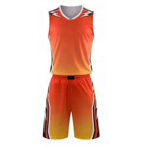 Basketball Uniform Adult Match Jersey Shorts Set Basketball Uniform Mesh <b>Panel</b> Jersey Shorts - Product Image 1