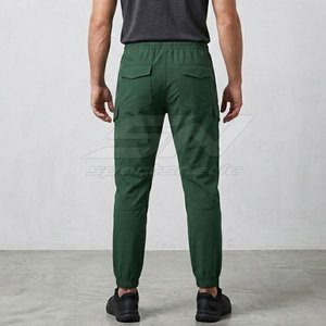 <b>Men's</b> Hiking <b>Pants</b> With Lightweight <b>Stretch</b> Fabric Multi Utility Pockets Knees And Adjustable Cuffs For Outdoor Trekking - Product Image 4