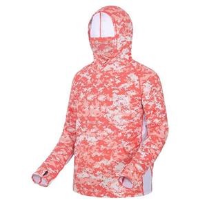 Camiseta de Pesca con Capucha para Hombre, Estampada, UPF 50, 100% Poliéster, de Secado Rápido, Manga Larga, para Senderismo y Running - Product Image 2