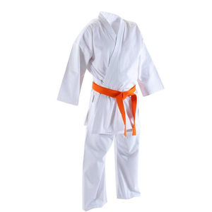 Ensemble d'uniformes de karaté assortis pour la famille, Gi d'arts martiaux blanc avec ceinture orange, tenue d'entraînement pour père, fils, fille, adultes et enfants - Product Image 5