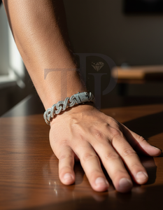 Bracelet de luxe en or 14 carats, maille cubaine, diamants VS1 VS2 couleur H-I, option or 10 carats, 7CT 8CT, style Iced Out, bijoux de créateur hip-hop lourds - Product Image 4