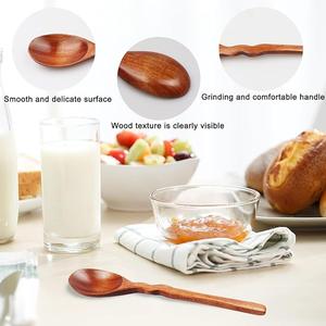 Cuchara de Té de Madera Sostenible, Ecológica, para Medir Café y Azúcar, Acabado Liso y Pulido, Accesorio de Cocina - Product Image 2
