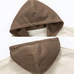 Sudadera con Cierre, Corte Regular, Color Sólido, Algodón French Terry, Estilo Casual Otoñal, Chaqueta Urbana para Hombre - Product Image 5