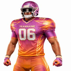 Uniforme de Fútbol Americano Fresh Drop, Diseño Moderno 2026, Sublimación en Degradado, Uniforme de Fútbol Americano para Club Universitario - Product Image 2