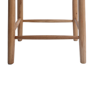 Elegante Taburete de Bar con Estructura de Madera de Teca Sólida para Interiores y Exteriores, Ideal para Cafés, Bares y Restaurantes Modernos - Product Image 5