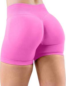 Shorts Deportivos Premium para Mujer, 80% Nailon, Cintura Alta, Sin Costuras, Efecto Push-Up, para Yoga, Running, Fitness, con Logotipo Personalizado, Proveedor Mayorista - Product Image 5