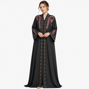 Abaya Abierta de Lujo Estilo Dubái para Mujer – Elegante Vestido Maxi Musulmán de Alta Calidad – Abaya de Dubái – Fabricante de Ropa Islámica Premium - Product Image 6