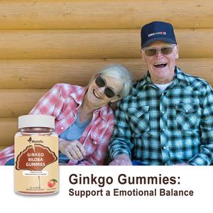 मस्तिष्क और फोकस समर्थन के लिए जिंकगो बिलोबा गुम्मीज़, मस्तिष्क और फोकस समर्थन के लिए जिंकगो बिलोबा गुम्मीज़ - Product Image 4