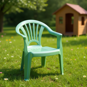 Chaise d'enfant d'extérieur en plastique vert durable Tipu - Product Image 2