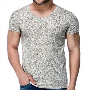 Wholesale Women's Apparel Customizable Printed Denim Embroidery OEM Logo Plus Size Short Length Tri-Blend T-<b>Shirt</b> Fashionable - Product Image 1