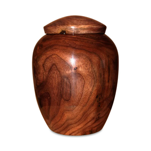 Handcrafted Solid Walnut Wooden Urn For Adult Human Ashes <b>Large</b> 200 Cubic Inch Decorative Cremation <b>Box</b> For Funeral Memorials - Product Image 1