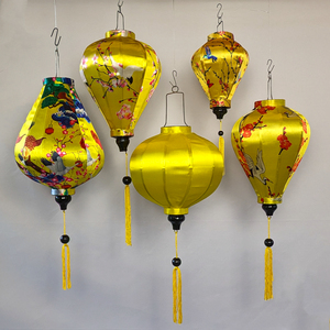 New design bamboo silk lanterns low price Vietnam traditional folk crafts decorative Hoi An lantern - Product Image 2