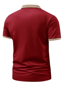 Polo en gros pour hommes en coton doux, polos unis de style sportif, design grande taille pour T-shirt polo - Product Image 2