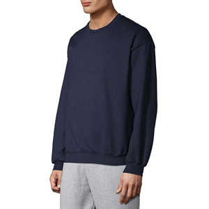 Sudadera Casual para Hombre, Bordada, de Color Sólido, 100% Algodón, Felpa Transpirable, MOQ Bajo - Product Image 6