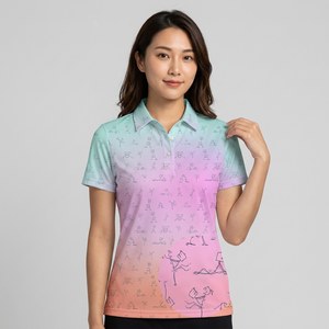 Polo pour homme à imprimé dessin animé, manches courtes, décontracté, respirant, en polyester tricoté, coupe classique - Product Image 4
