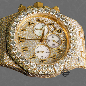 Reloj de Lujo para Hombre de 20 mm, de Acero Inoxidable, con Cuarzo, Estilo Ejecutivo/Moda, Esfera con Cristales de Moissanita, Cristal con Incrustaciones de Diamantes, ETA 41 mm - Product Image 2